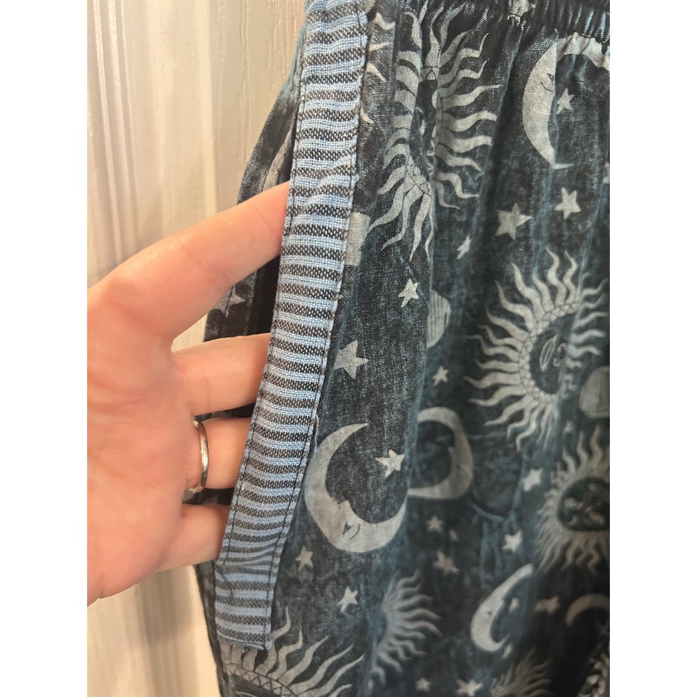 Rising International Black and White Celestial Wide Leg Pants - Picture 3 of 8